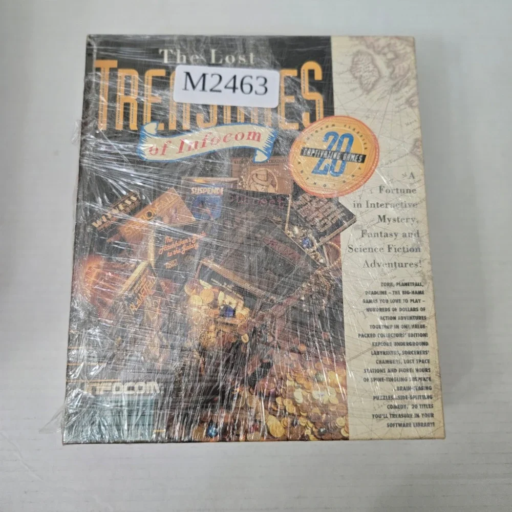 VTG 1991 The Lost Treasures of Infocom PC Big Box 3.5 5.25 Complete Maps Zork